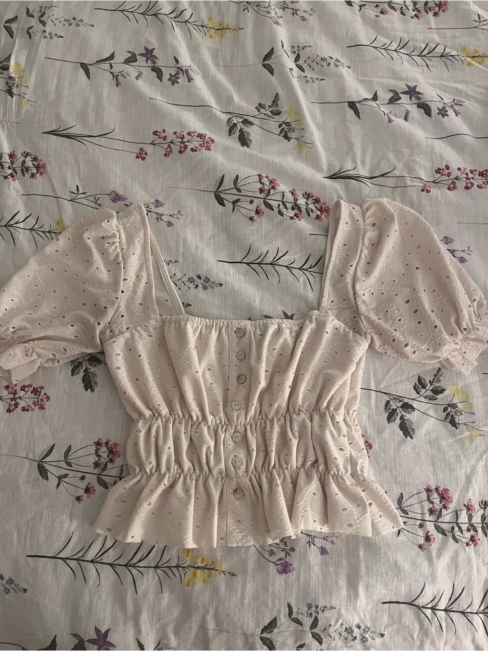 Eyelet blouse
